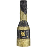 New Year's Mini Glitter Bottle Confetti Poppers 6.25in.  package of 4